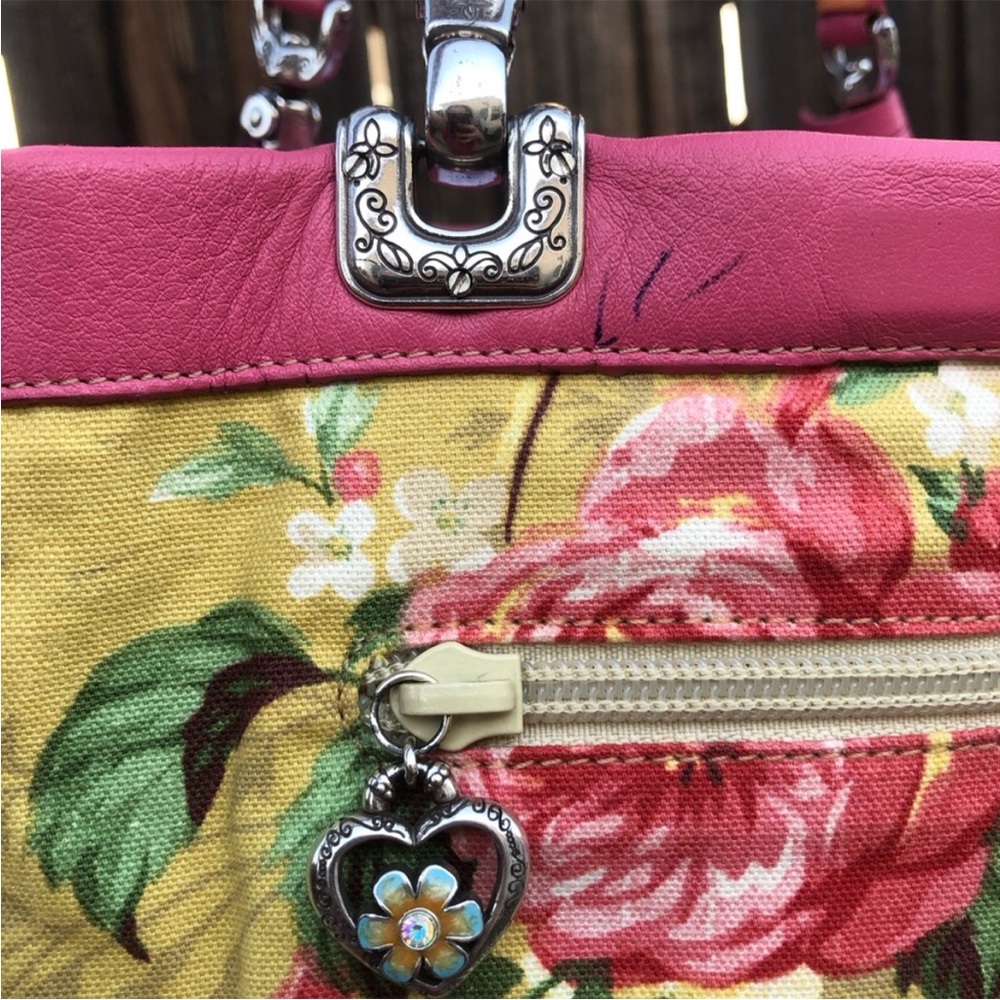 Brighton Jodie Pink Heart Leather Mini Handbag - reversible - Picture 13 of 13